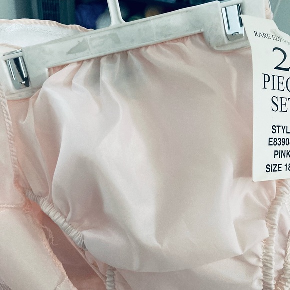 Macy’s “Rare Editions” lacy toddler dress. Light pink. Sz 18 months - Picture 5 of 11